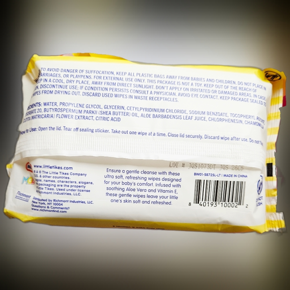 NWT 》3×《 LITTLE TIKES ULTRA SOFT BABY WIPES 72ct PACKS! - Picture 5 of 16